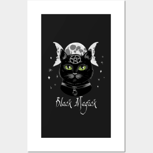 Black Magick - Black Magic Cat Posters and Art